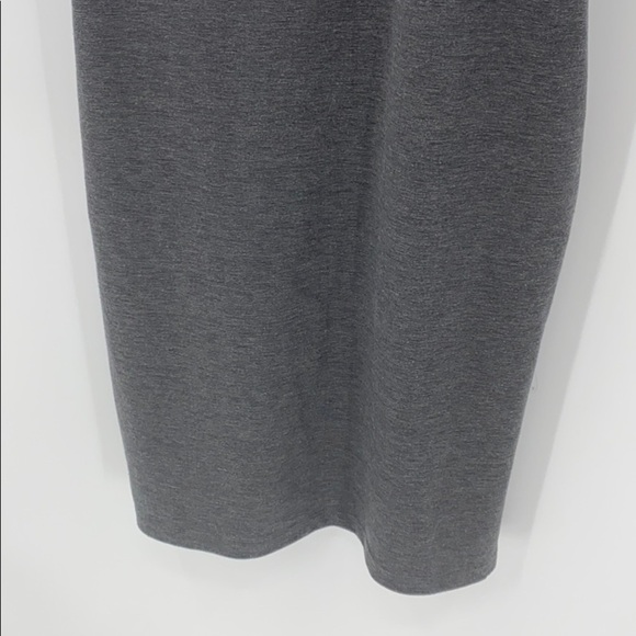 F&F gray structured sheath dress size M beaded neckline classic gray M - Picture 4 of 8